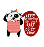 Life is too short : Cute Bear（個別スタンプ：15）