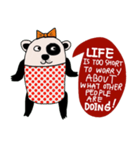 Life is too short : Cute Bear（個別スタンプ：25）