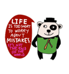 Life is too short : Cute Bear（個別スタンプ：28）