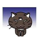 a cat is brown（個別スタンプ：8）