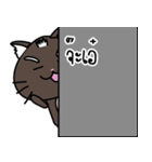 a cat is brown（個別スタンプ：26）