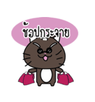 a cat is brown（個別スタンプ：33）