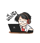 Professor ＆ Robo-Meow（個別スタンプ：7）