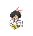 Professor ＆ Robo-Meow（個別スタンプ：9）