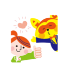 エー子ちゃんとジー太くん（個別スタンプ：1）