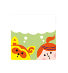 エー子ちゃんとジー太くん（個別スタンプ：4）