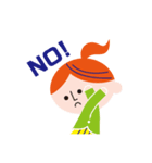 エー子ちゃんとジー太くん（個別スタンプ：6）