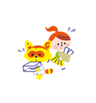 エー子ちゃんとジー太くん（個別スタンプ：35）