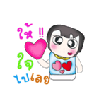 Hello！！ My name is Tamama. Love you.^_^（個別スタンプ：6）