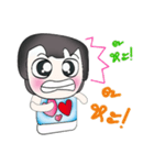 Hello！！ My name is Tamama. Love you.^_^（個別スタンプ：8）