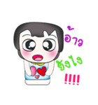 Hello！！ My name is Tamama. Love you.^_^（個別スタンプ：16）