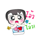 Hello！！ My name is Tamama. Love you.^_^（個別スタンプ：37）