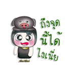 Mr. Himura. Love Pig. ^_^（個別スタンプ：38）