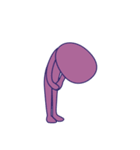 Simple Purple Man 4（個別スタンプ：12）