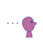 Simple Purple Man 4（個別スタンプ：23）