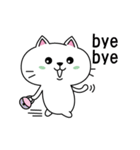 A little white cat - Mina（個別スタンプ：8）
