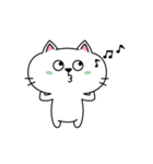 A little white cat - Mina（個別スタンプ：9）
