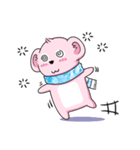 smiley pinky bear（個別スタンプ：24）