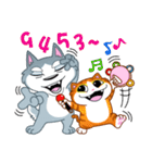 Cats and dogs are busy（個別スタンプ：7）