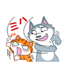 Cats and dogs are busy（個別スタンプ：21）