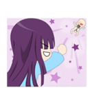 loyal purple girl（個別スタンプ：12）