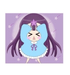 loyal purple girl（個別スタンプ：13）