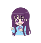 loyal purple girl（個別スタンプ：35）