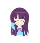 loyal purple girl（個別スタンプ：36）