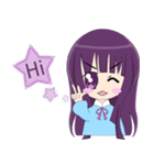 loyal purple girl（個別スタンプ：39）