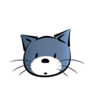 gray blue cat（個別スタンプ：1）