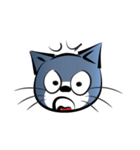 gray blue cat（個別スタンプ：5）