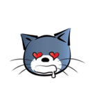 gray blue cat（個別スタンプ：6）