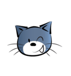gray blue cat（個別スタンプ：10）