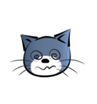 gray blue cat（個別スタンプ：15）