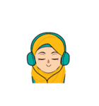 Daily Hijab Animated（個別スタンプ：11）