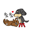 HAPPY LOVELY DACHSHUND（個別スタンプ：37）