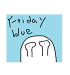 Blue everyday（個別スタンプ：5）