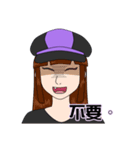 Purple ＆ Black Stripe（個別スタンプ：13）