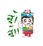 Mr. Hanaka. Love frog. ^_^（個別スタンプ：19）