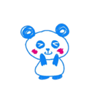 青っぽいパンダ(2)（個別スタンプ：2）