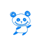 青っぽいパンダ(2)（個別スタンプ：4）