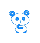 青っぽいパンダ(2)（個別スタンプ：5）