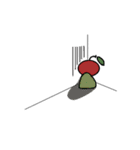 りんごちゃんの日常スタンプ（個別スタンプ：3）