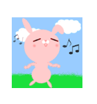 Pinky the little rabbit（個別スタンプ：22）