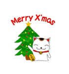 招き猫のねねこ 冬（年賀・クリスマス）（個別スタンプ：35）
