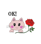 薔薇猫ちゃん（個別スタンプ：5）