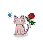 薔薇猫ちゃん（個別スタンプ：14）