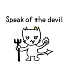 白猫みぃちゃんのスラングレッスン♪（個別スタンプ：7）