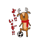 サッカーの好きな鹿（個別スタンプ：10）