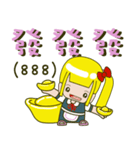 Single ponytail baby（個別スタンプ：10）